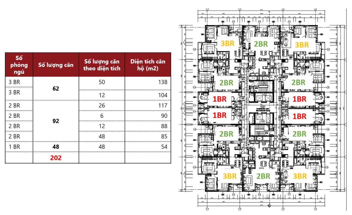 Bản đồ thiết kế quy hoạch căn hộ chung cư Hilton Hải Phòng